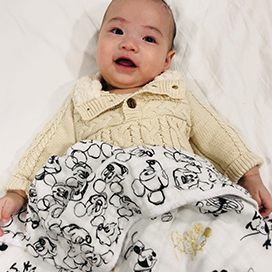 aden+anais迪士尼夢幻迷你蓋毯&圍兜兜