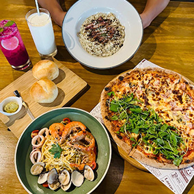 台中北屯必吃義式料理 。默爾 pasta pizza